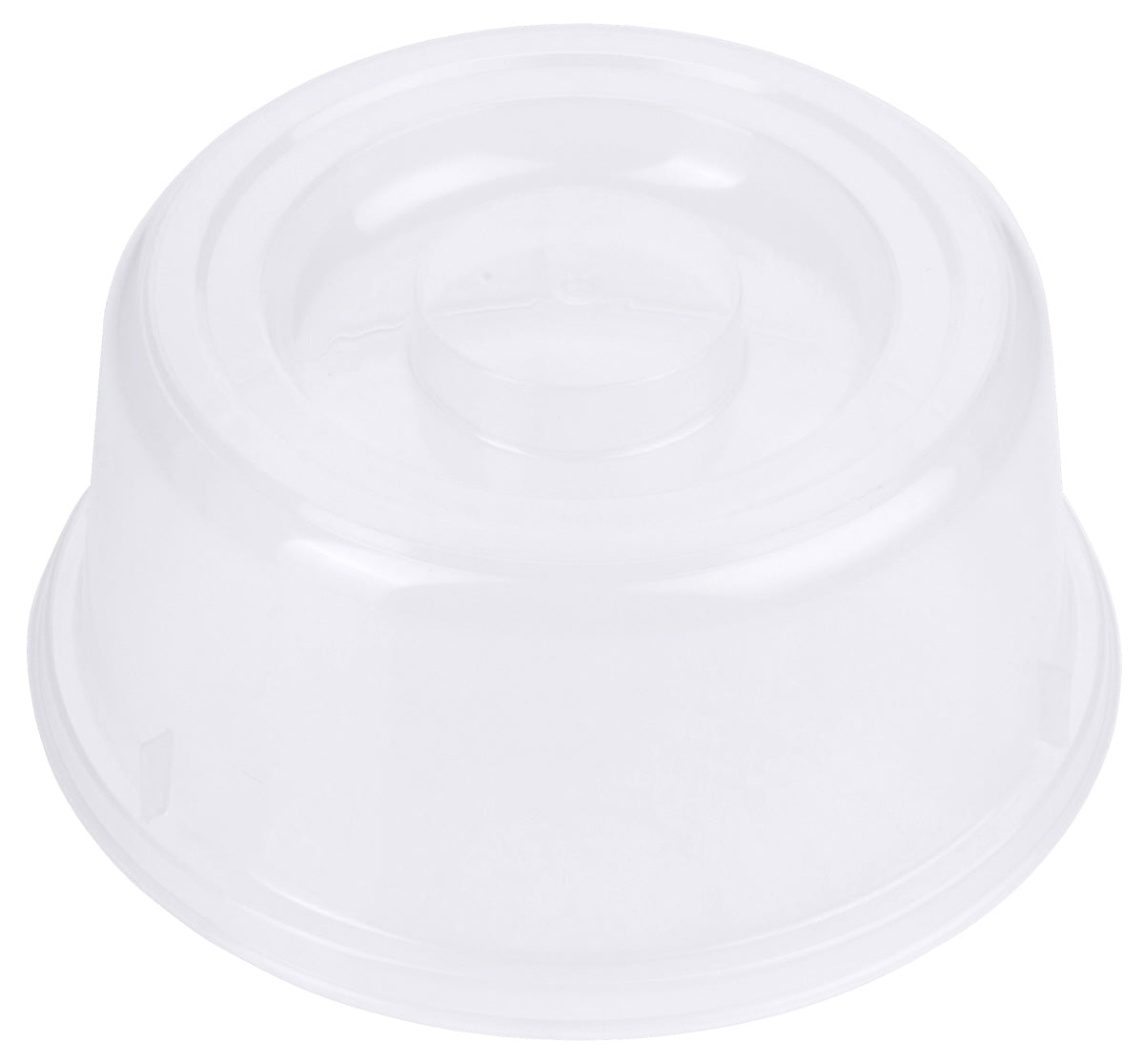 Tellerglocke, transparent-weiß 19 cm