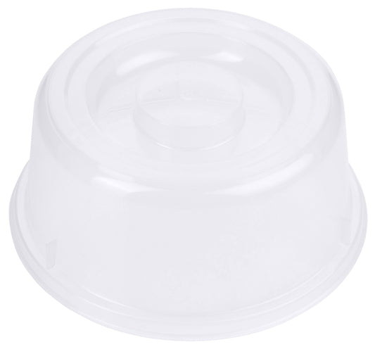 Tellerglocke, transparent-weiß 19 cm