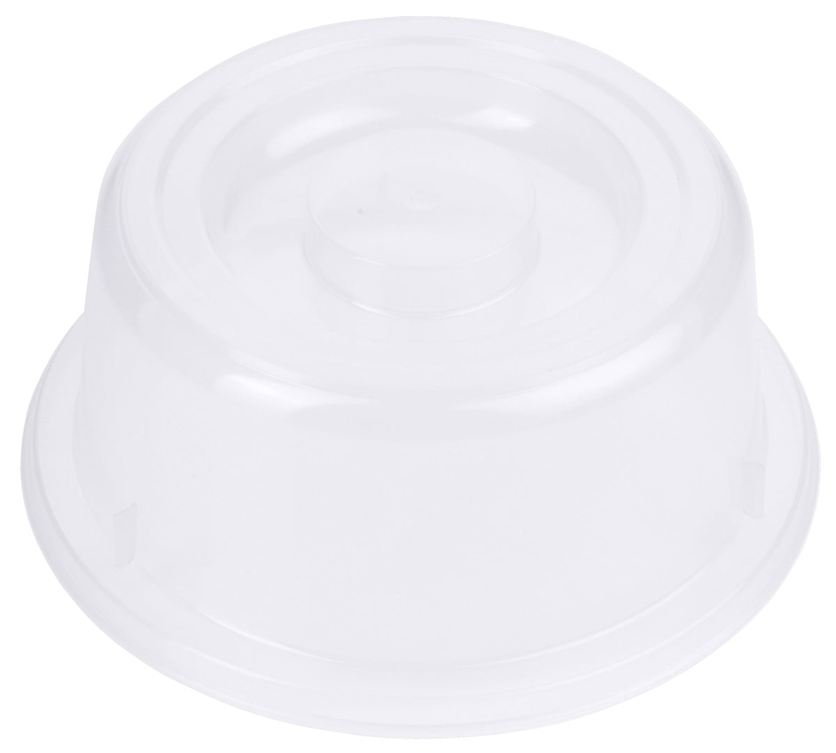 Tellerglocke, transparent-weiß, Polypropylen, Größe wählbar