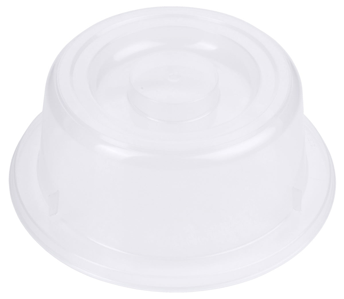 Tellerglocke, transparent-weiß, Polypropylen, Größe wählbar