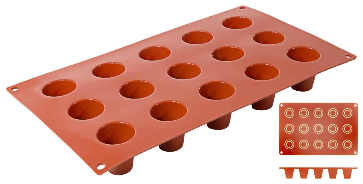 Silikon-Backmatte, DARIOL mit 15 Formen