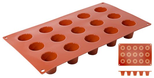 Silikon-Backmatte, DARIOL mit 15 Formen