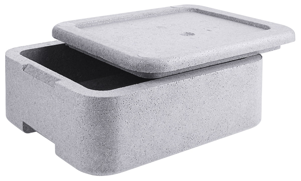 Thermobox für Menüschalen, grauem EPS, Größe wählbar