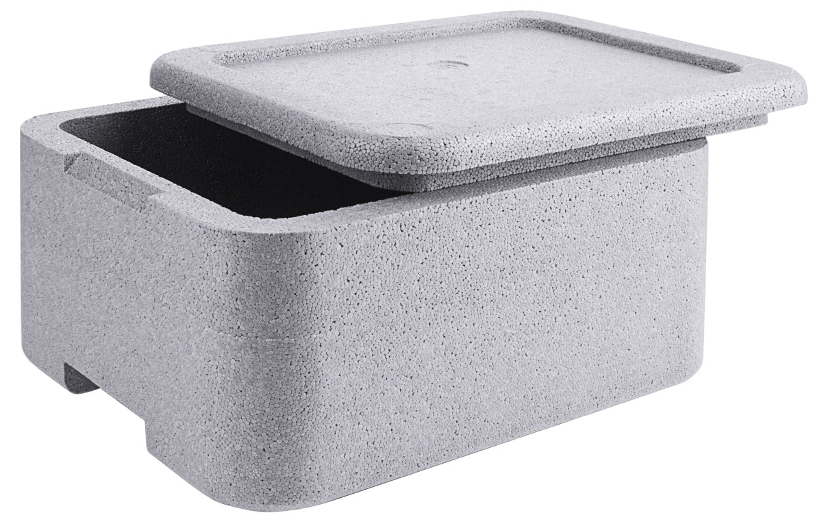 Thermobox für Menüschalen, grauem EPS, Größe wählbar