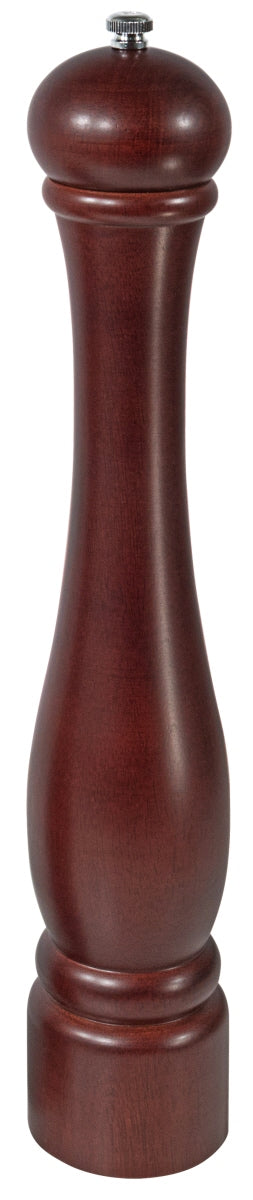 Pfeffermühle für ca. 35 g Pfefferkörner, dunkel gebeiztem Gummibaumholz, Größe wählbar