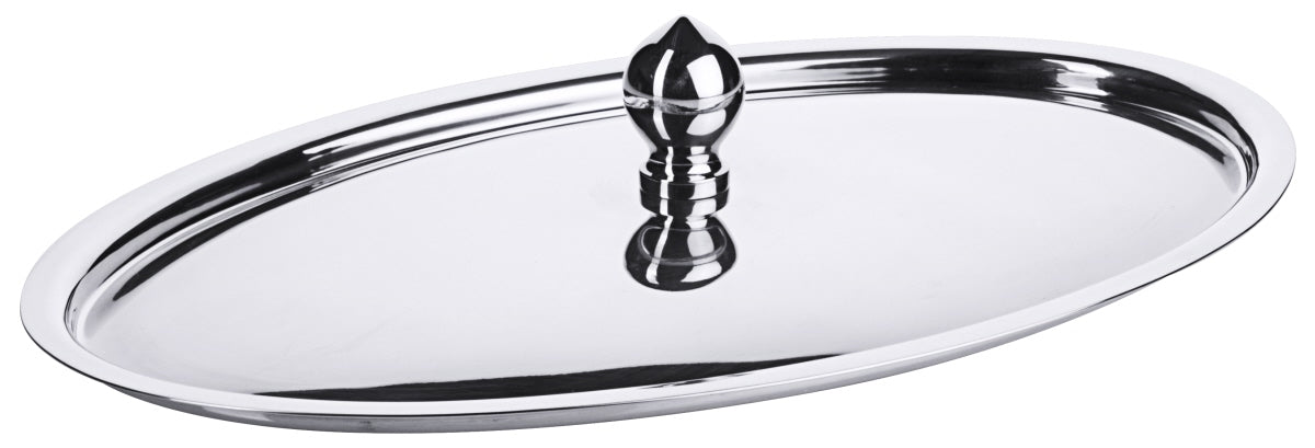 Knopfdeckel, oval, Edelstahl 18/10, Größe wählbar