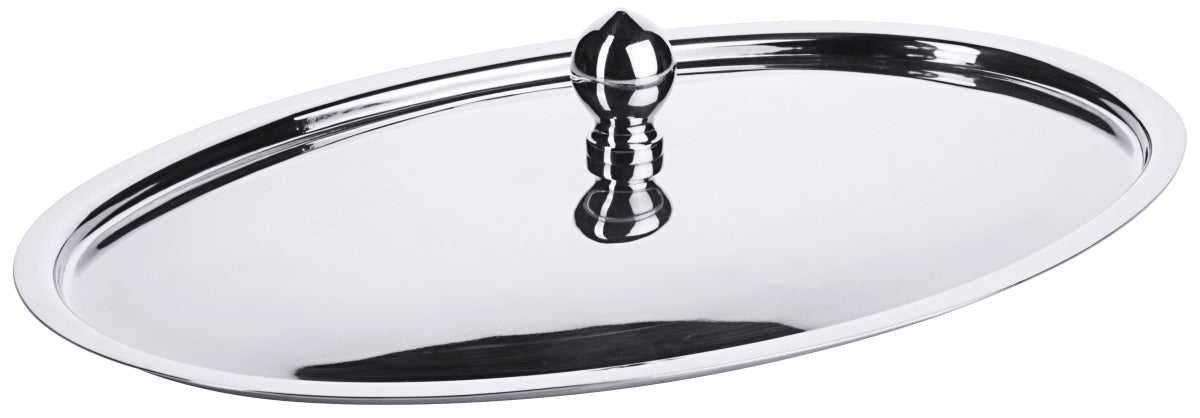 Knopfdeckel, oval, Edelstahl 18/10, Größe wählbar
