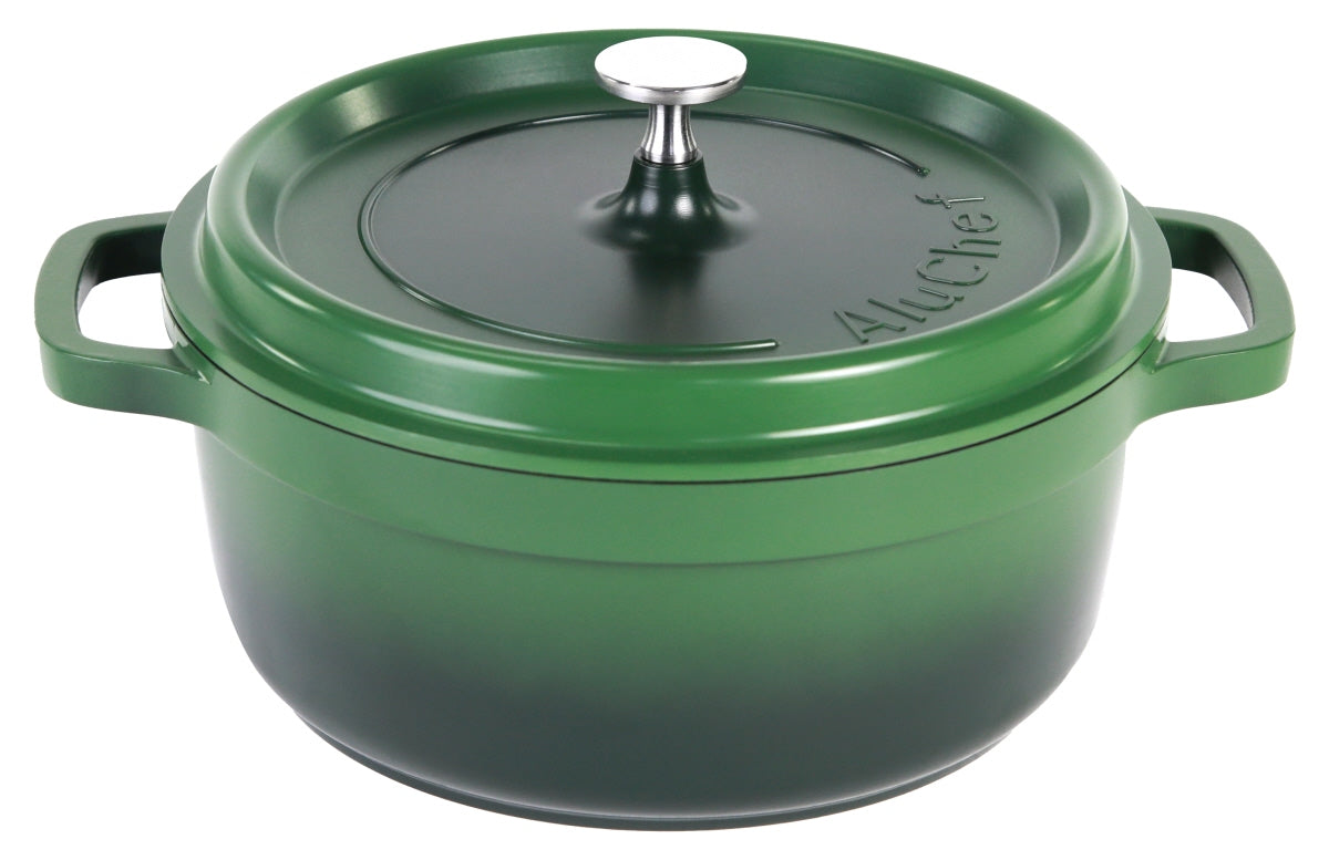 AluChef® Cocotte, rund 28 cm / schwarz