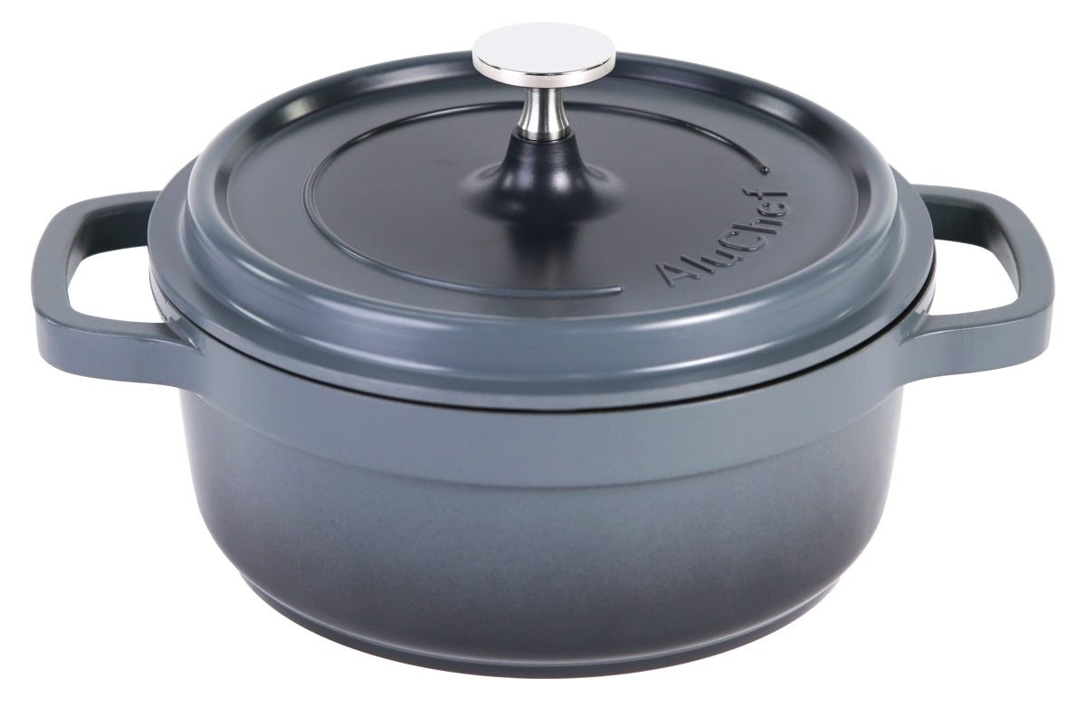 AluChef® Cocotte, rund, Aluminiumguss, Größe wählbar