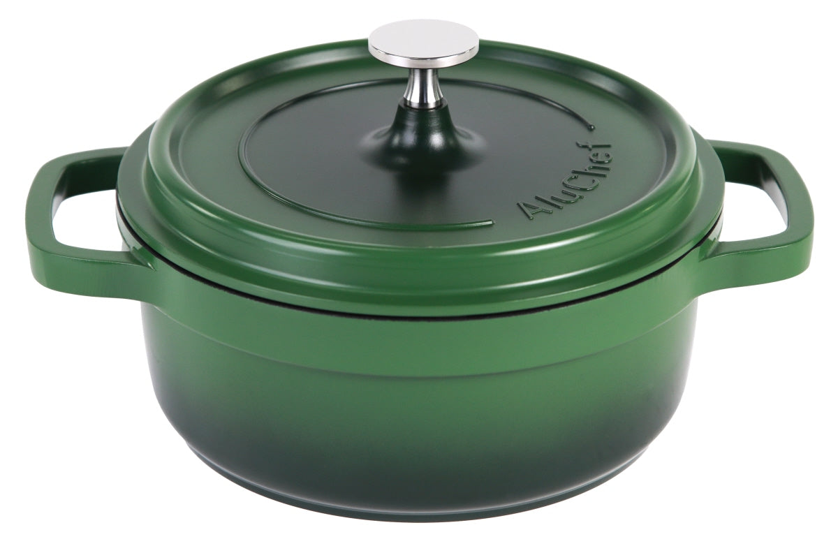 AluChef® Cocotte, rund, Aluminiumguss, Größe wählbar