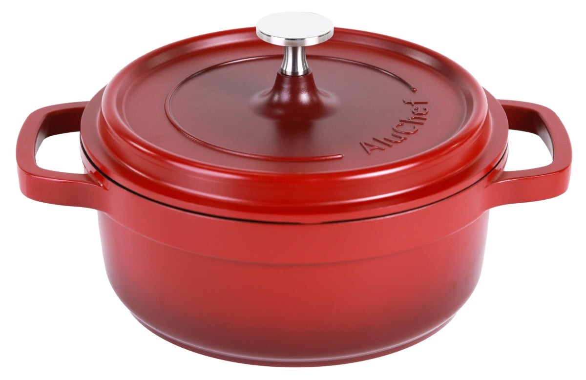 AluChef® Cocotte, rund, Aluminiumguss, Größe wählbar