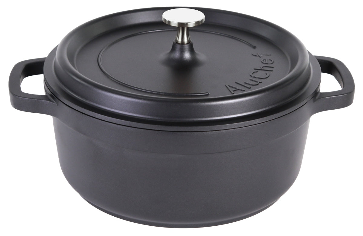 AluChef® Cocotte, rund, Aluminiumguss, Größe wählbar