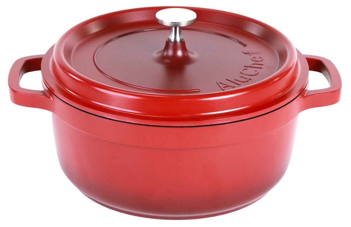 AluChef® Cocotte, rund, Aluminiumguss, Größe wählbar