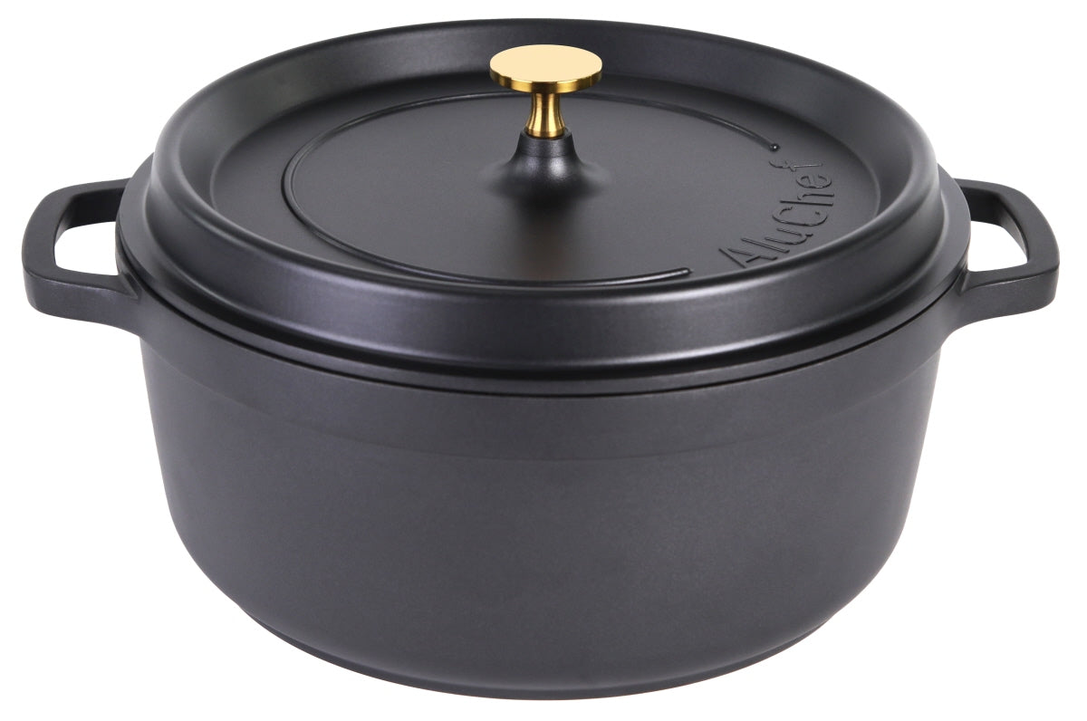 AluChef® Cocotte, rund, Aluminiumguss, Größe wählbar