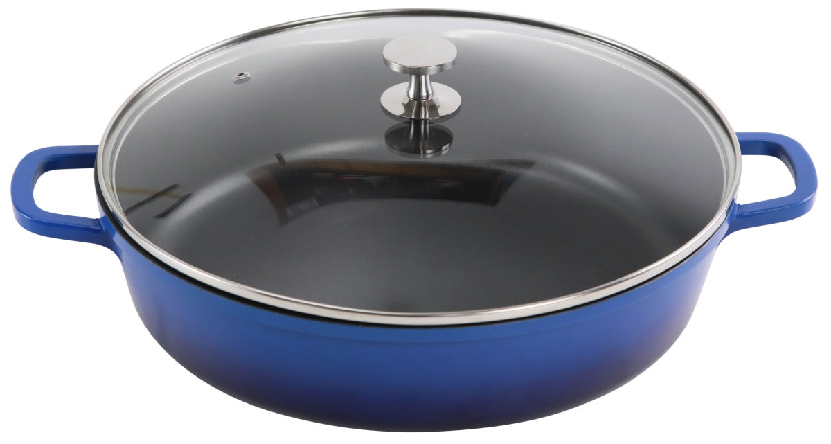 AluChef® Bräter, rund 32 cm / blau
