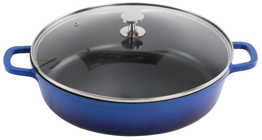 AluChef® Bräter, rund 32 cm / blau