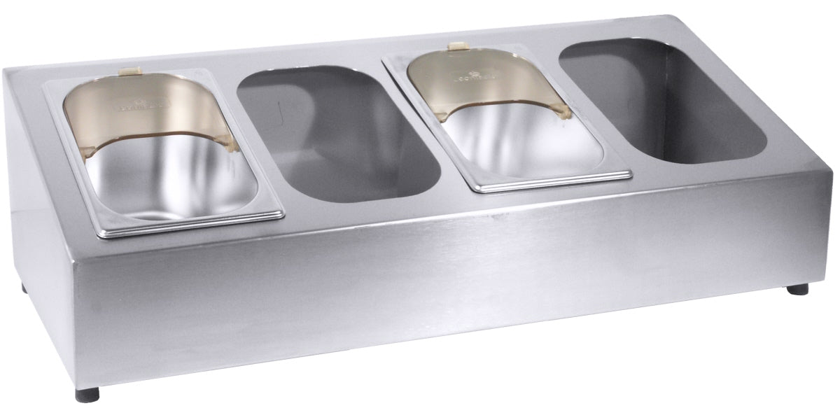 Besteckkasten für Einsätze 7002 für 3 Einsätze, Edelstahl 18/10, Größe wählbar