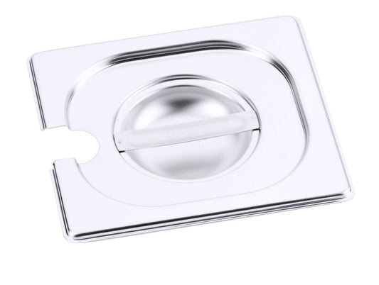GN-Deckel mit Ausschnitt für Löffel 1/6