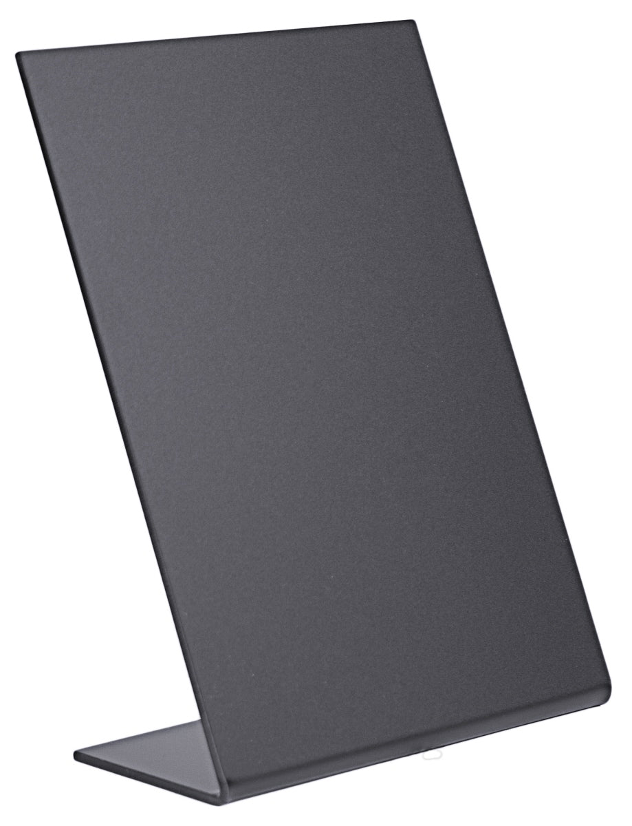 Tischaufsteller Kreidetafel, schwarzem Acryl, Größe wählbar