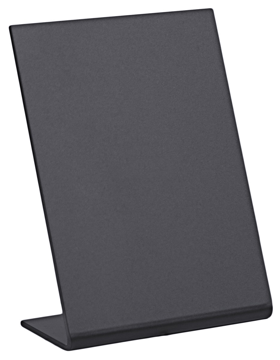 Tischaufsteller Kreidetafel, schwarzem Acryl, Größe wählbar
