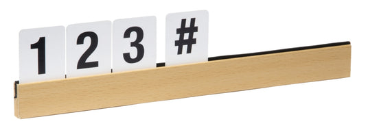 Buchstabenleiste teak