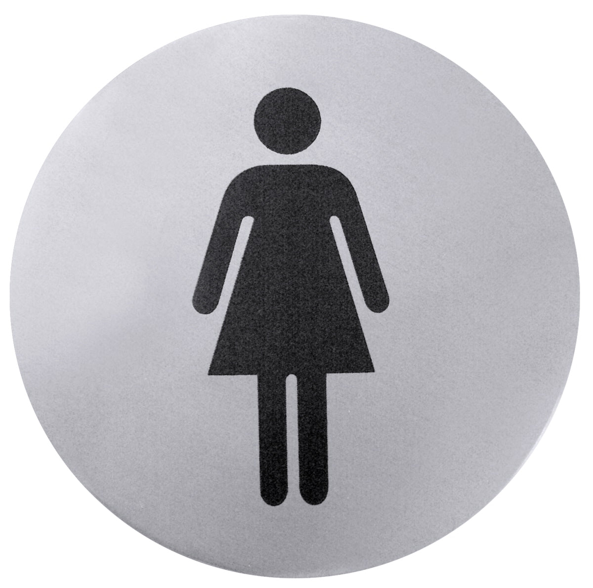 Toiletten-Türsymbole, 1 mm starkem Edelstahl 18/10, Größe wählbar