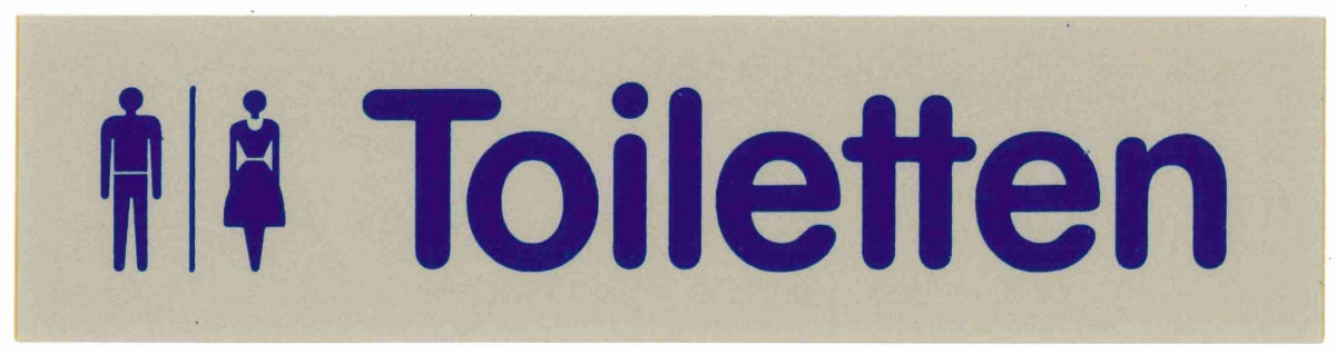 Schilder Toiletten