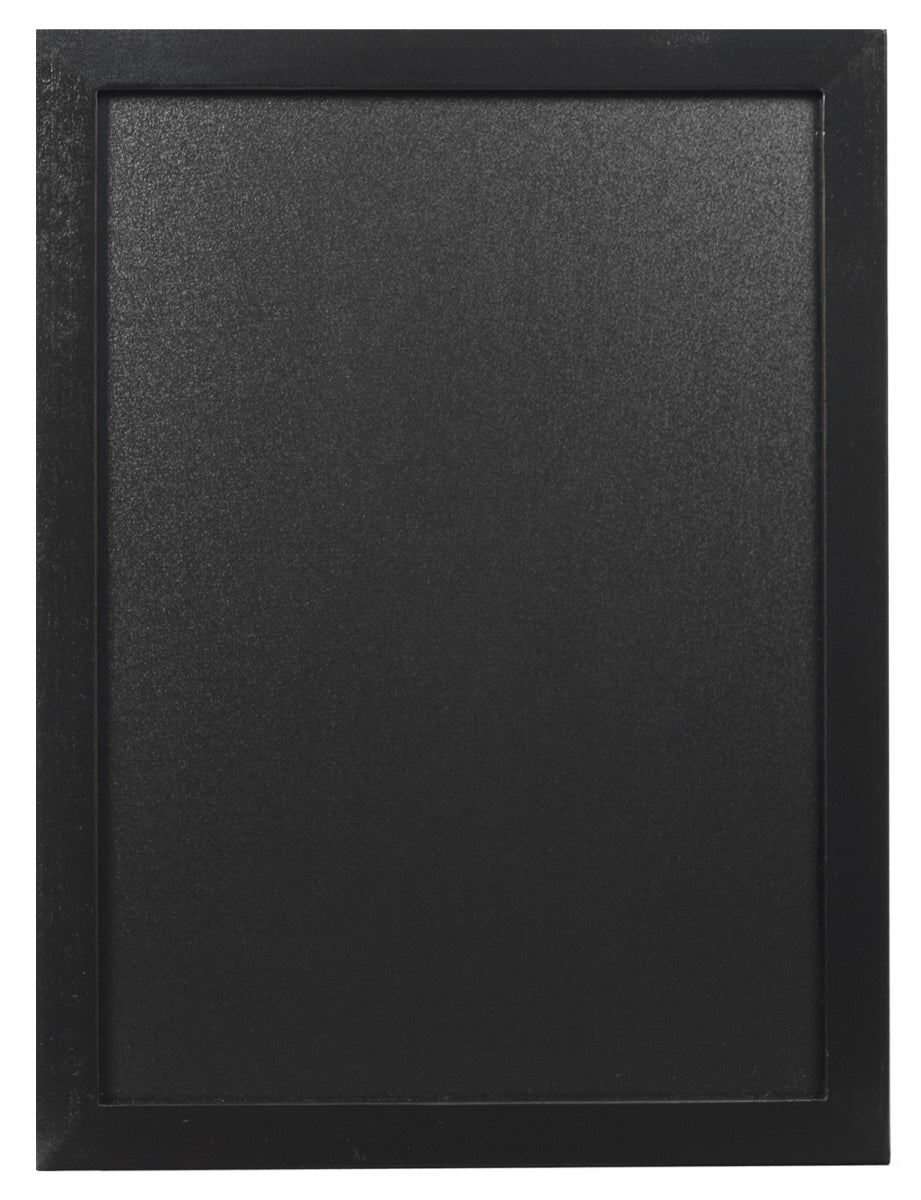 Wandkreidetafel, schwarz, schwarzem PVC Kunststoff, Größe wählbar