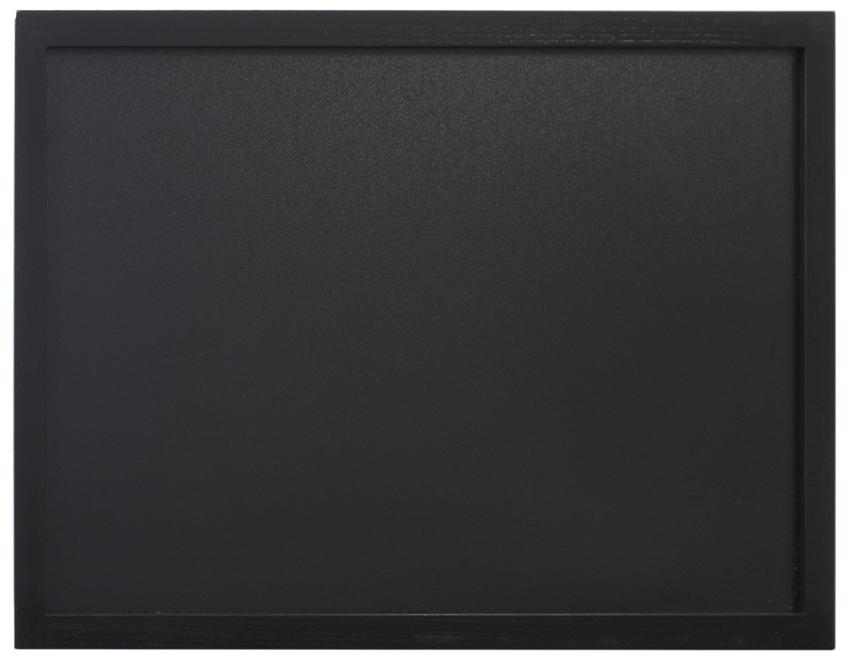 Wandkreidetafel, schwarz, schwarzem PVC Kunststoff, Größe wählbar