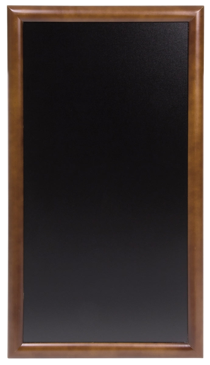 Wandkreidetafel, dunkelbraun, schwarzem PVC Kunststoff, Größe wählbar