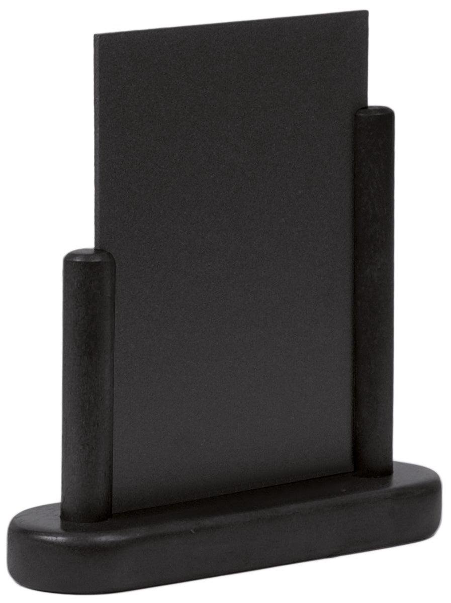 Tischaufsteller Kreidetafel, schwarzem PVC Kunststoff, Größe wählbar