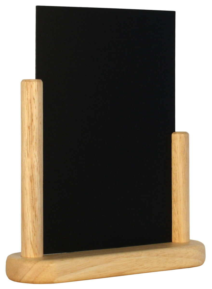 Tischaufsteller Kreidetafel, schwarzem PVC Kunststoff, Größe wählbar