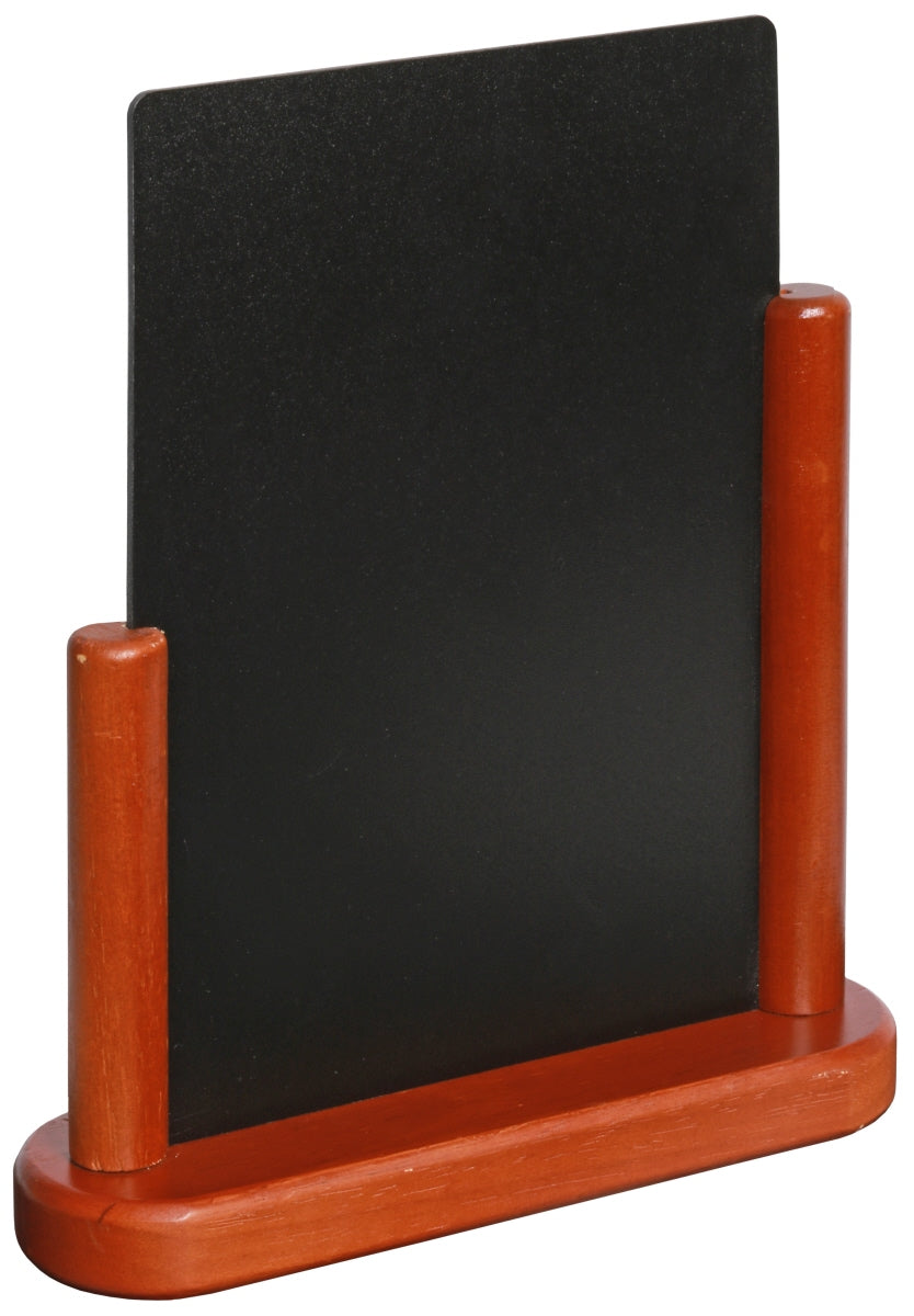 Tischaufsteller Kreidetafel, schwarzem PVC Kunststoff, Größe wählbar