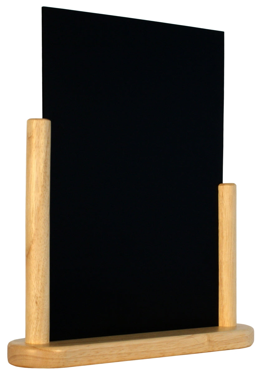 Tischaufsteller Kreidetafel, schwarzem PVC Kunststoff, Größe wählbar