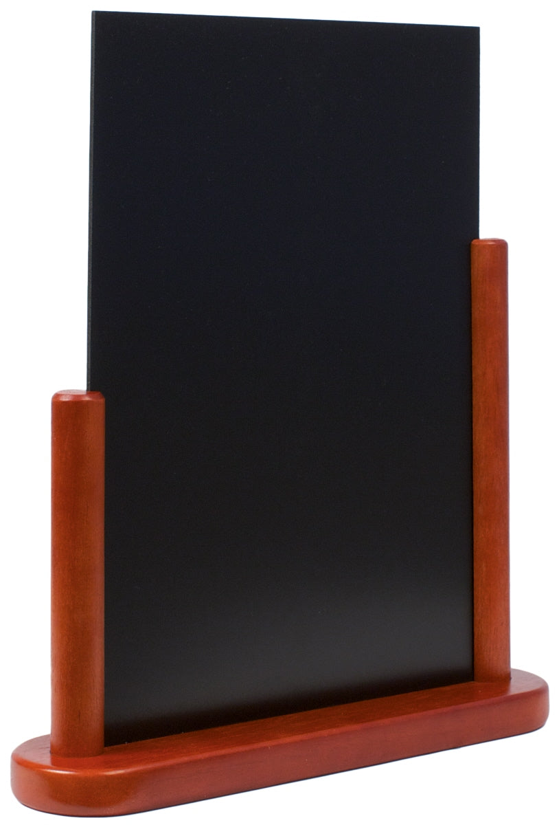 Tischaufsteller Kreidetafel, schwarzem PVC Kunststoff, Größe wählbar