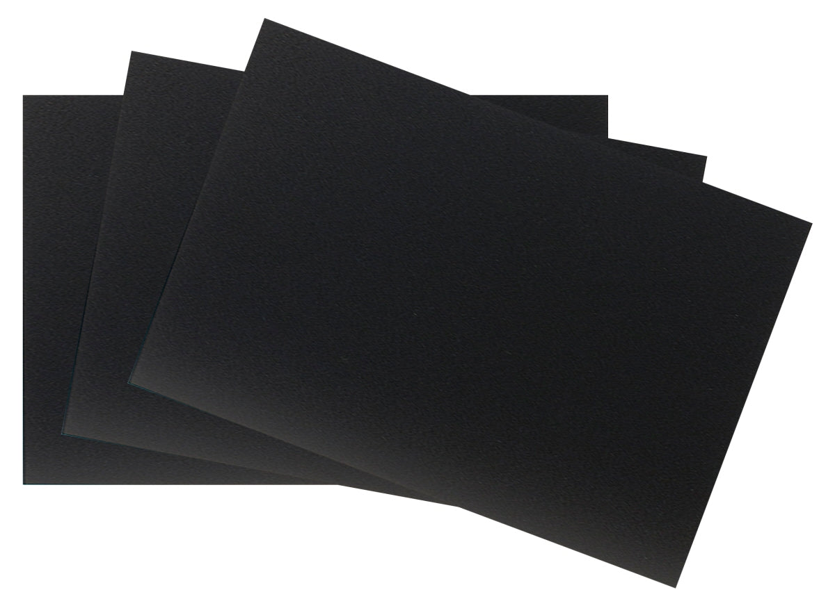 Tischaufsteller Kreidetafel, schwarzem PVC Kunststoff, Größe wählbar
