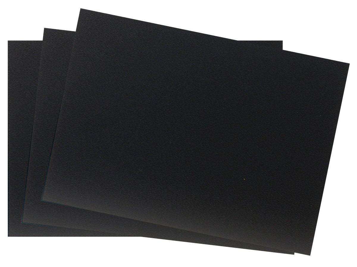 Tischaufsteller Kreidetafel, schwarzem PVC Kunststoff, Größe wählbar