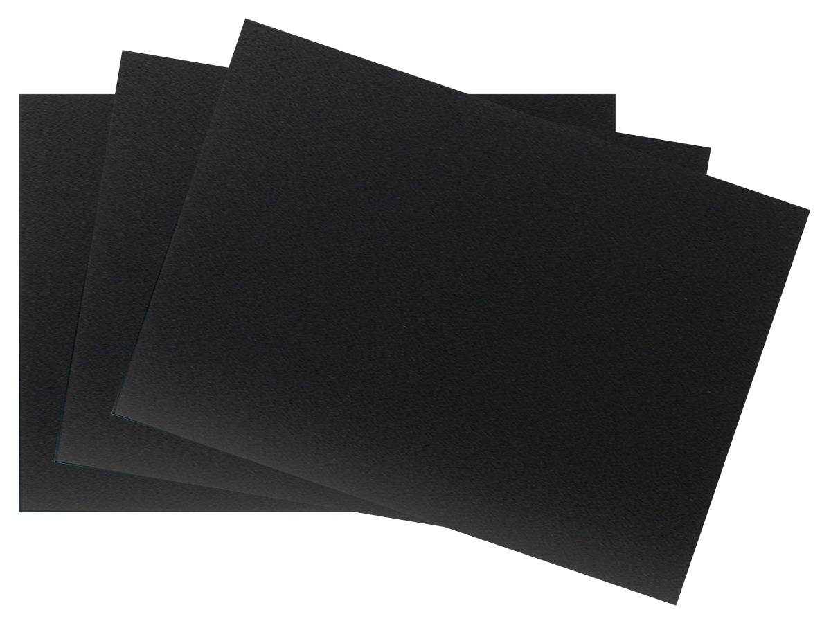 Tischaufsteller Kreidetafel, schwarzem PVC Kunststoff, Größe wählbar